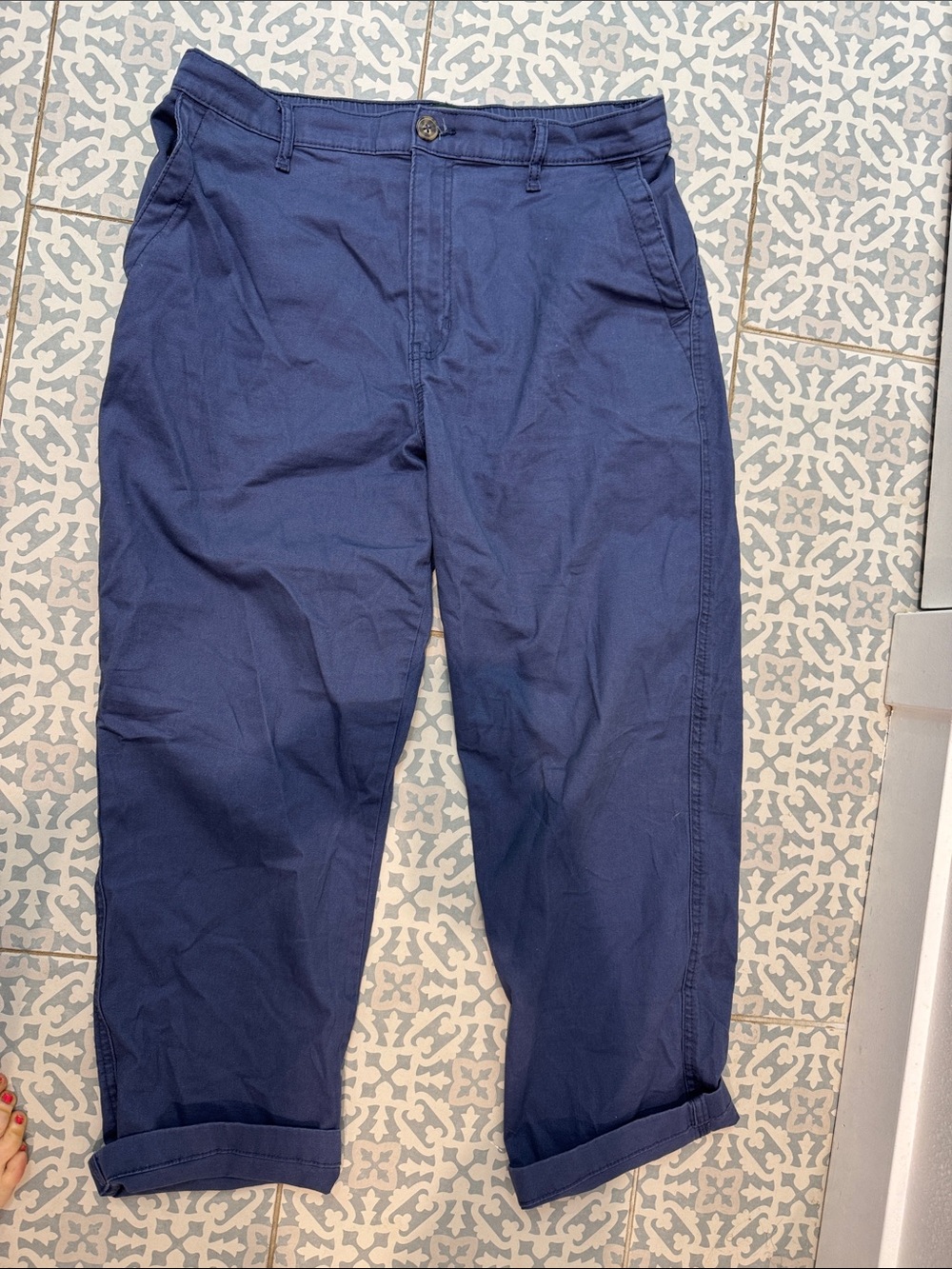 G.H. Bass & Co. Navy Blue Cotton Chinos